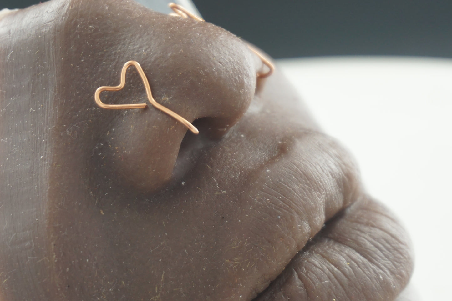 Copper Hearts Nose Cuffs