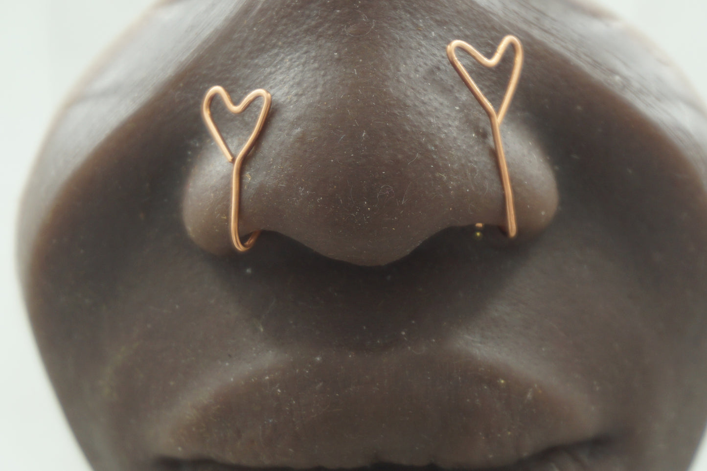 Copper Hearts Nose Cuffs