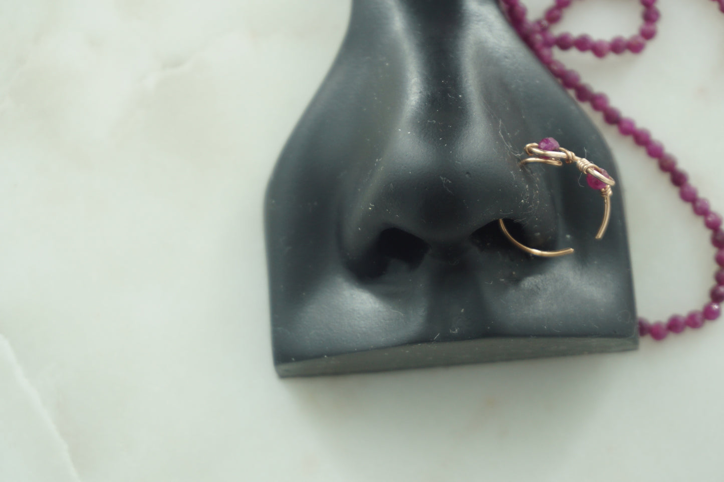 Ruby Infinity Nose Ring